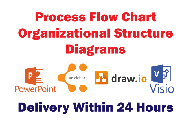 I will create infographic flow chart, process diagram and organizational chart
