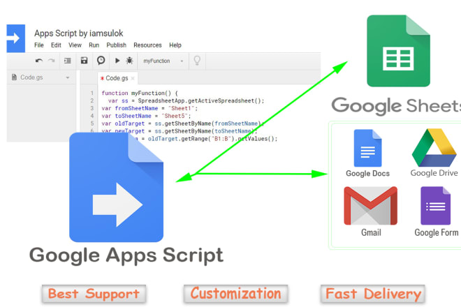 I will create or fix script for google sheets automation