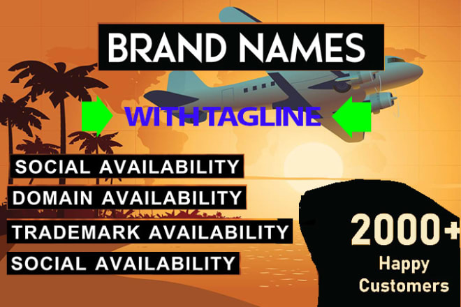 I will create perfect business name brand name domain name company name