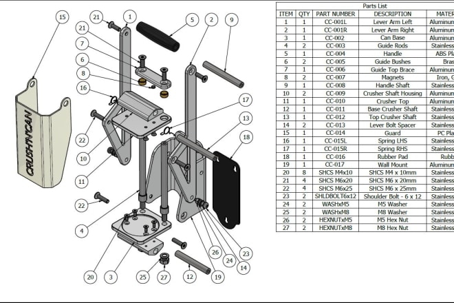 I will create professional 3d cad models and drawings