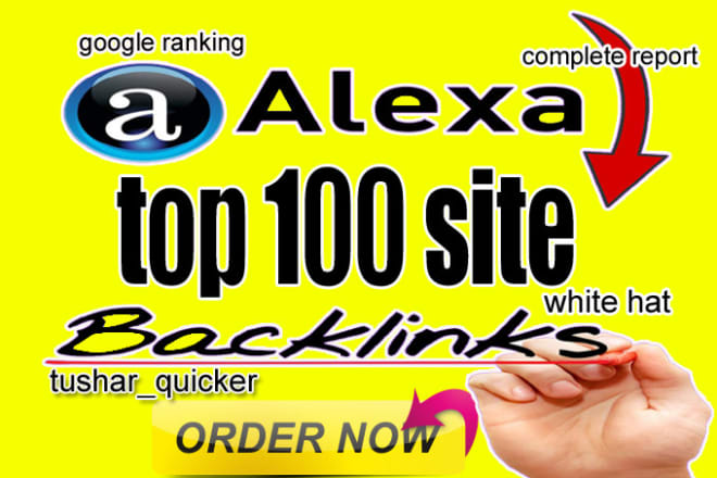 I will create SEO backlinks on alexa top 100 sites