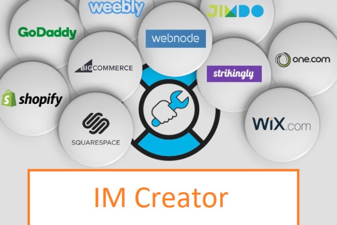 I will create website with wix,im creator,shopify, web builders