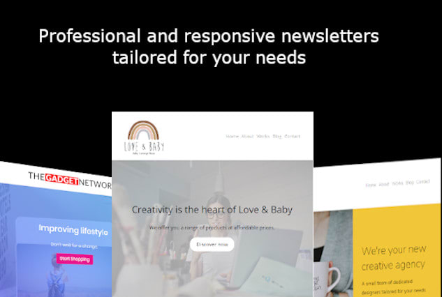 I will design a professional responsive newsletter for you