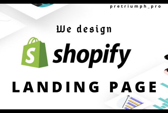 I will design a responsive landing page, sales page, squeeze page, shopify landing page