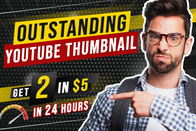 I will design an outstanding youtube thumbnail