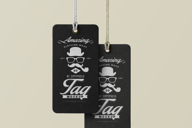 I will design awesome clothing hang tag