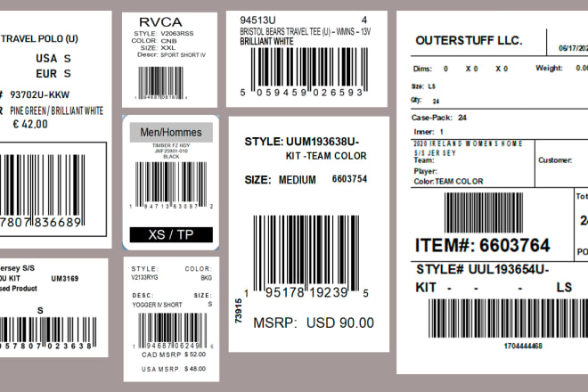 I will design barcode, label qr code for your product