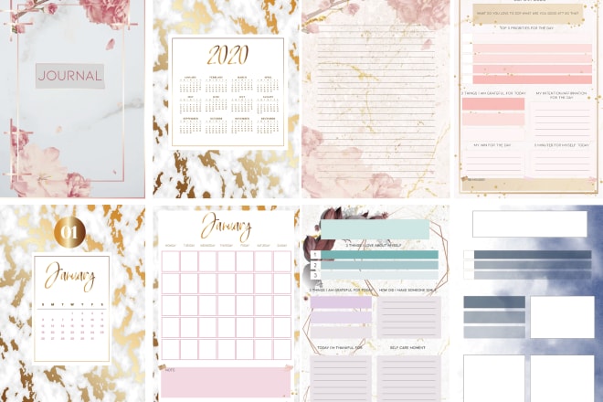 I will design custom planner, calendar, journal, books, ebooks