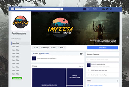 I will design epic facebook cover for you