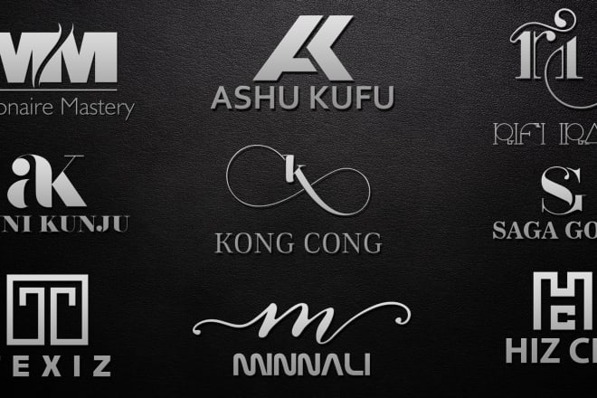 I will design perfect monogram logo for your name brand