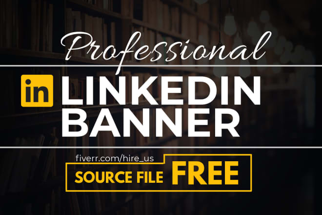 I will design professional linkedin banner or header