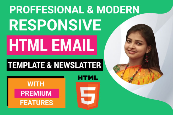 I will design responsive mailchimp html email template or newsletter