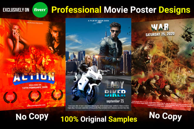 I will design unique, professional and perfect movie poster within 24 hrs