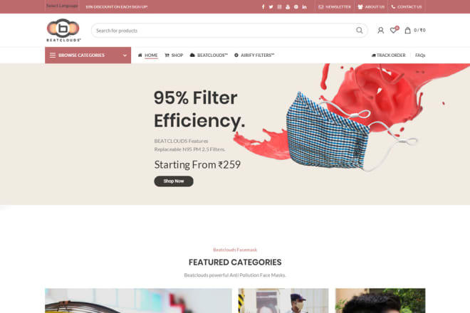 I will design woocommerce based ecommerce website