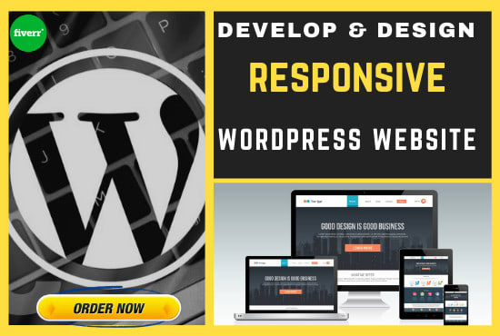 I will design your full responsive wordpress website