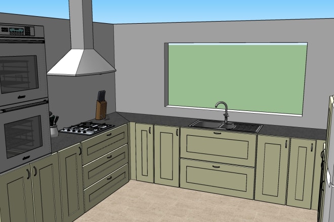 I will design your kitchen and produce plans and renders