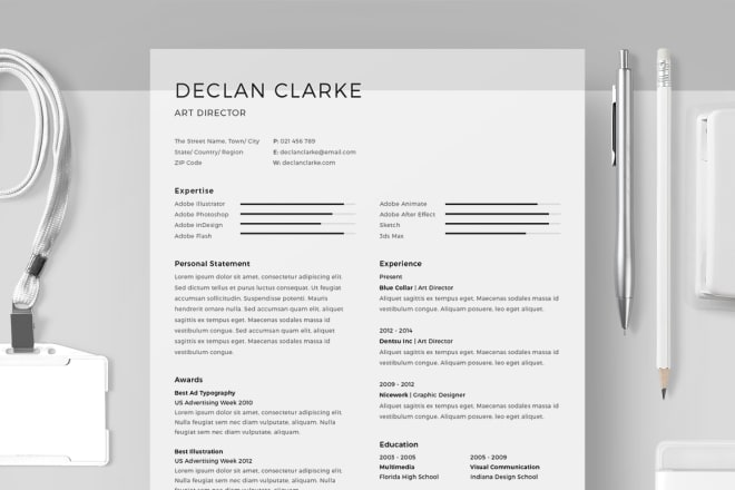I will design your resume using adobe indesign and cover letter as a bonus
