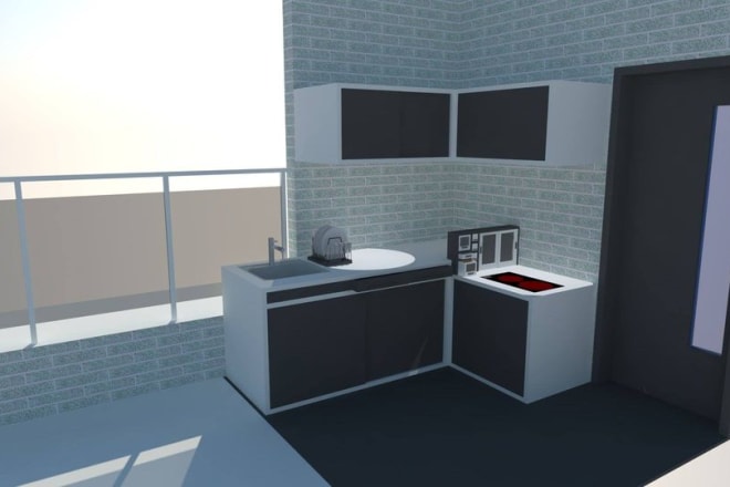 I will do 3d modelling of building with google sketchup and vray