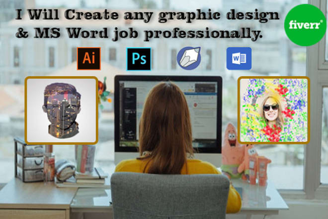 I will do any graphic design and ms word job professionally