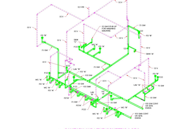 I will do autocad 2d and 3d drawings, piping isometric,sketch up