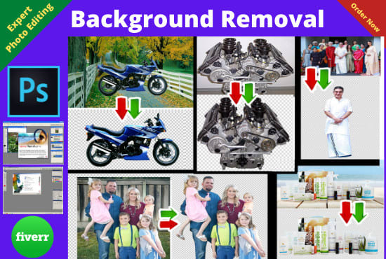 I will do clean and clear photo background removal any pictures