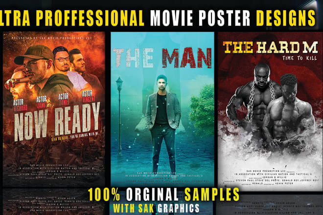 I will do creative movie poster design