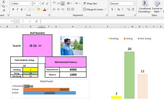 I will do data visualization and dashboard design in excel