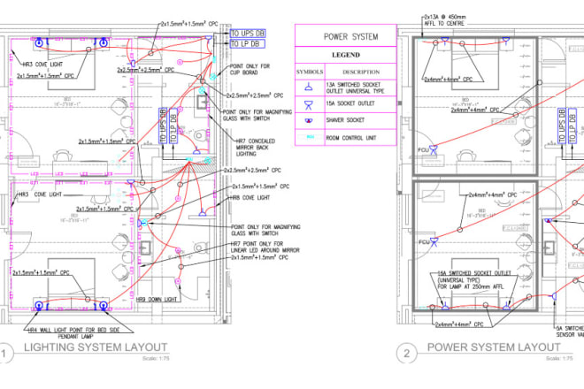 I will do electrical design and cad drawings for building projects