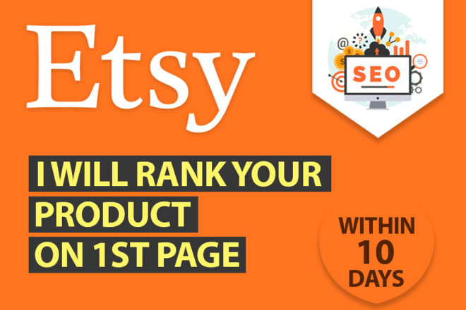 I will do etsy SEO to rank products on 1st page
