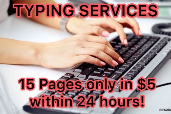 I will do fast typing job of 75 pages within 24 hours