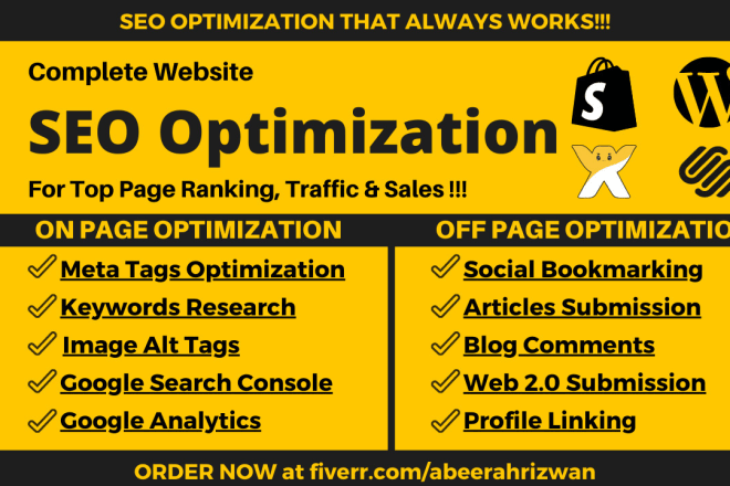 I will do google SEO service for top page ranking and website optimization