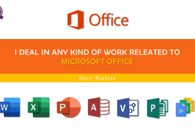 I will do microsoft office work for you