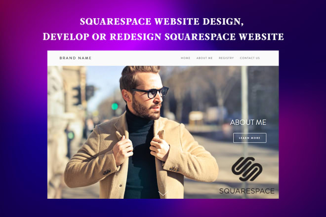 I will do modern squarespace website design, develop or redesign squarespace website