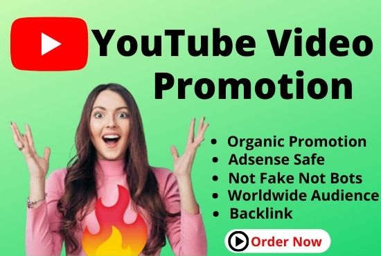 I will do organic youtube video promotion and video marketing