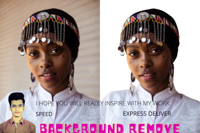 I will do remove background from images with white or png