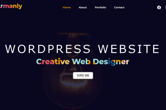 I will do wordpress website design, landing page or blog website