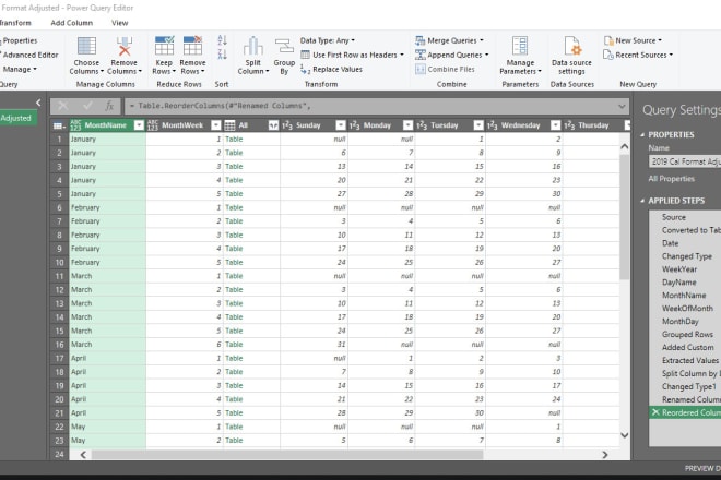 I will do your data transformation and mashup using excel power query