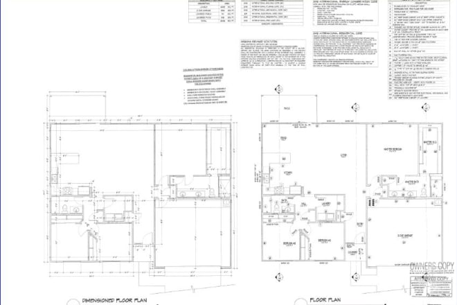 I will do your floor, foundation, and framing plan for permit