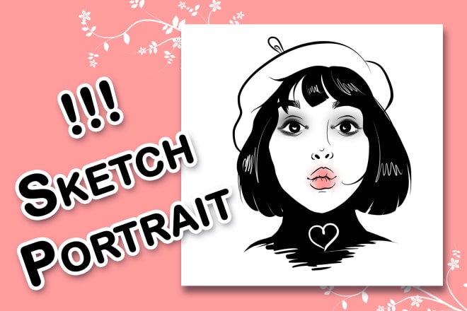 I will draw stylish fashion sketch portrait avatar