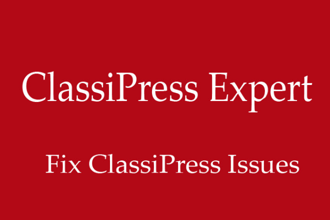 I will fix classipress issues classipree expert