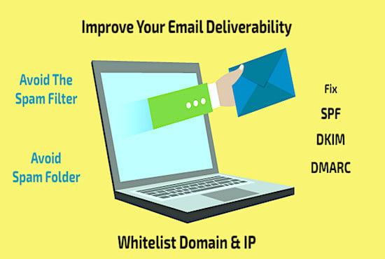 I will fix emails going to spam and improve email deliverability