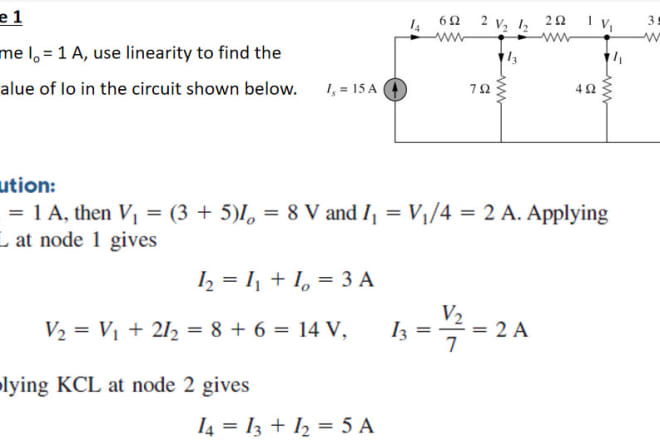 I will help you in linear circuit and electrical circuit analysis