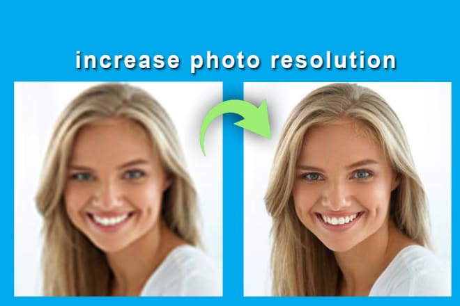 I will increase photo resolution image pixel