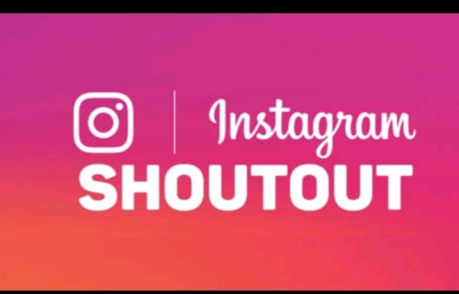 I will instagram shoutout on my 190k page