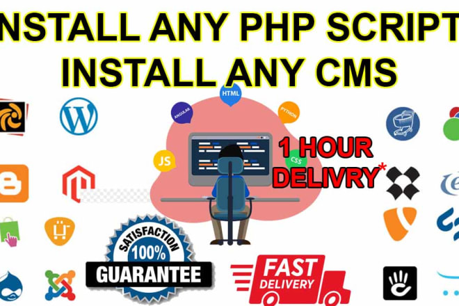 I will install any php script, cms or theme and plugin