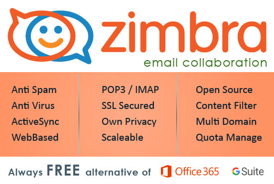 I will install maintain or migrate zimbra mail server