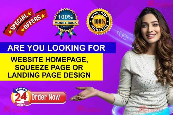 I will landing page design wordpress landing page or squeeze page