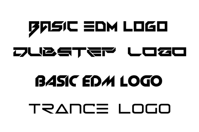 I will make an edm logo for your dj name