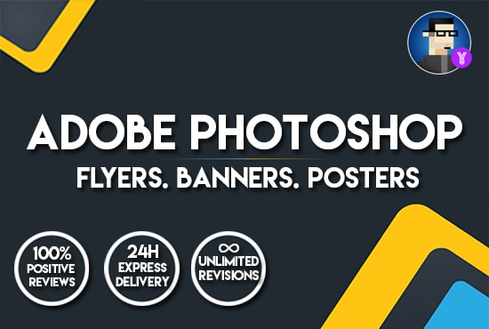 I will make posters banners and flyers in photoshop