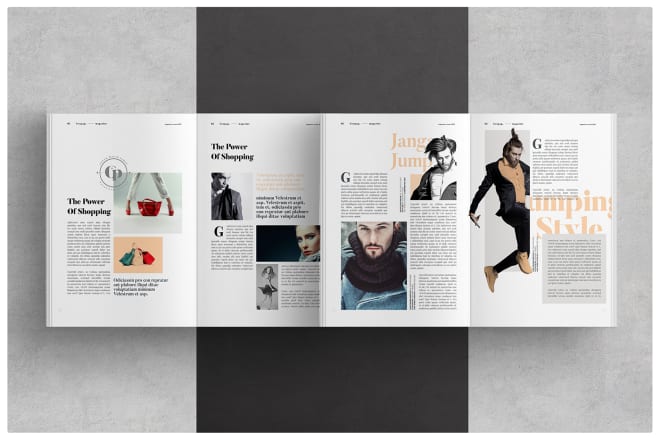 I will make professional magazine layout by indesign